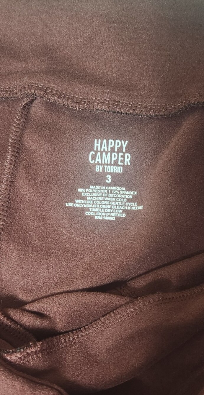 NWOT Torrid Happy Camper Super Soft Micro Fleece Leggings Size 3 Wine Red - Picture 7 of 10
